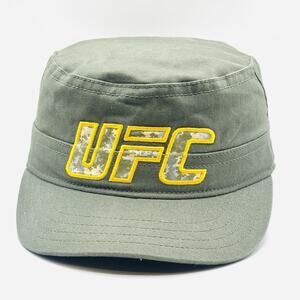 UFC RARE Army Cadet Style Hat Medium Green Fighting MMA